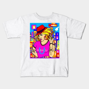 Urban street girl 17 Kids T-Shirt